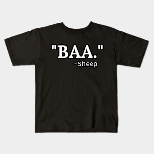 Sheep Says Baa Kids T-Shirt